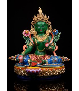 Green Tara Full Gold Gilded...